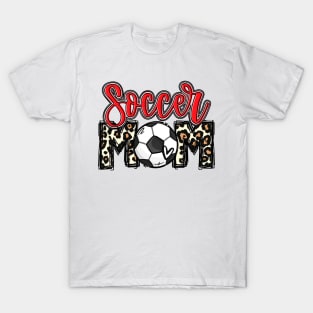 Soccer Mom Red Leopard T-Shirt